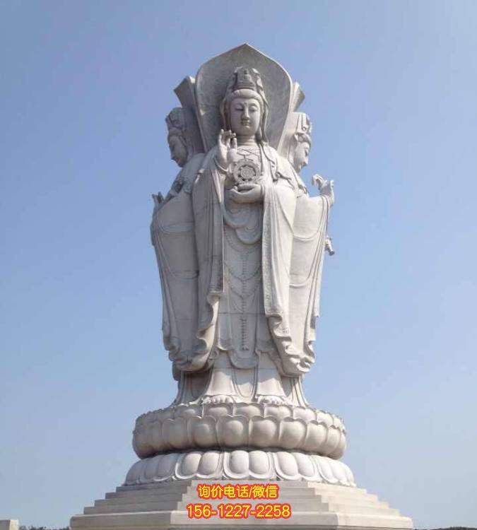 景區(qū)石雕觀音佛像雕塑，美化環(huán)境