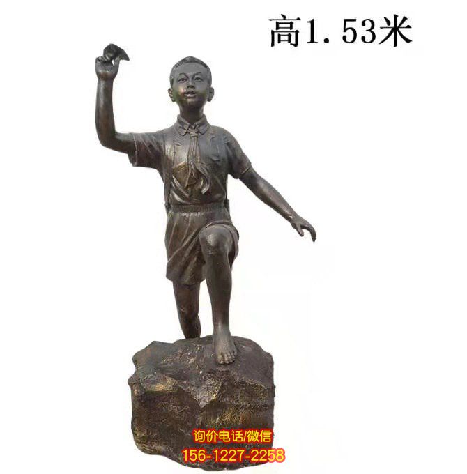 鑄銅兒童人物雕塑，為城市校園帶來活力