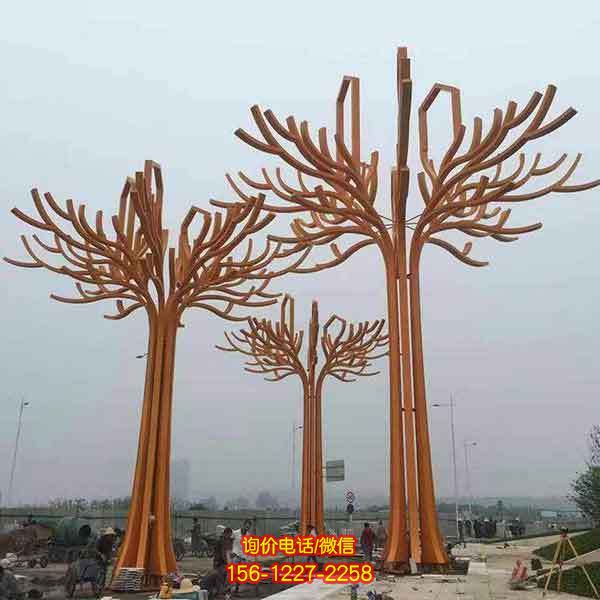 抽象不銹鋼雕塑，點(diǎn)綴園林景觀