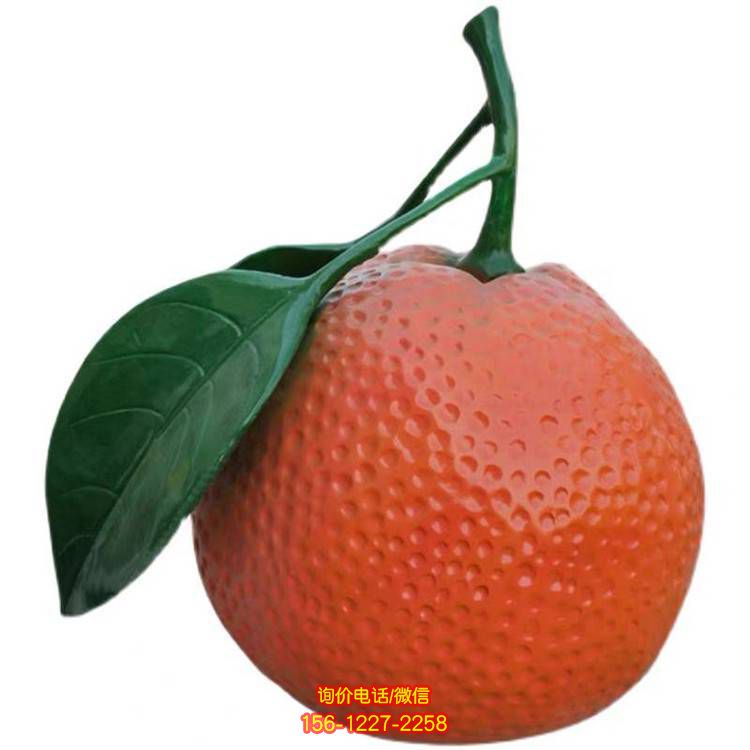 玻璃鋼桔子雕塑，為景觀增添水果魅力
