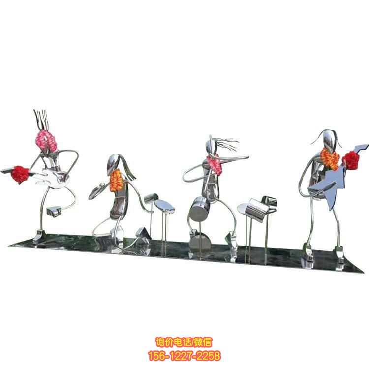 抽象不銹鋼雕塑，為園林景觀增添靈動之美