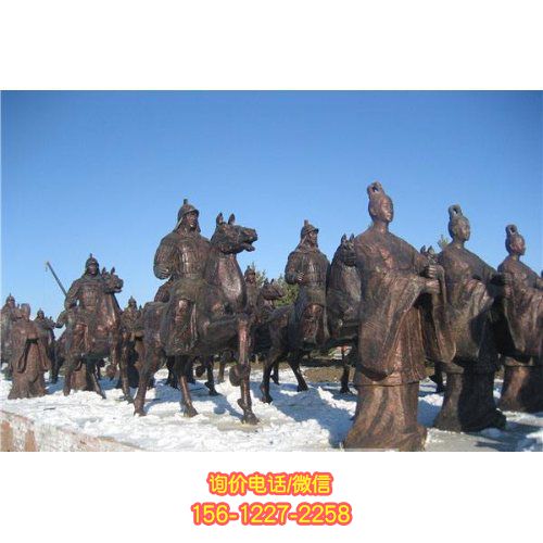 銅雕廣場景區戰士雕塑 概述：