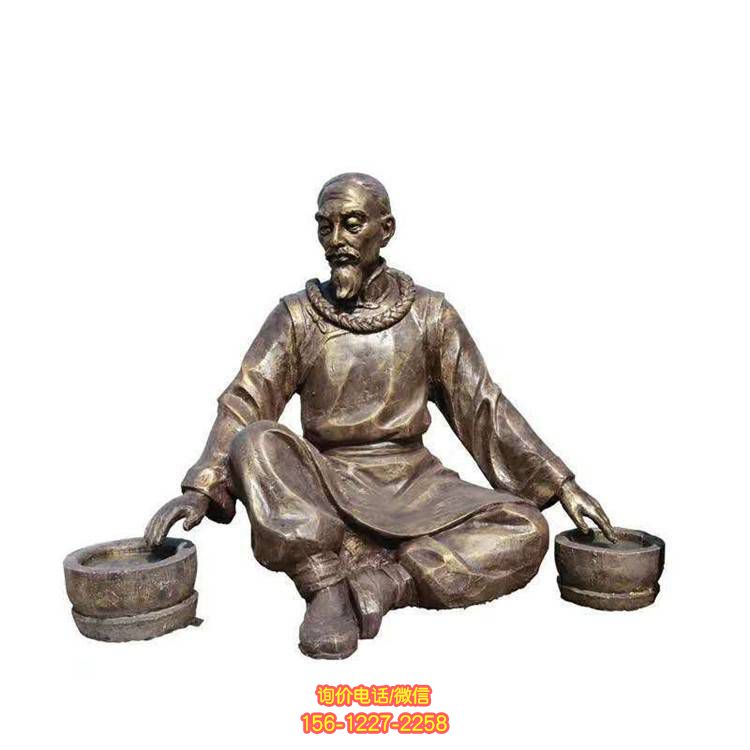 玻璃鋼人物景觀雕塑，靜謐而精致