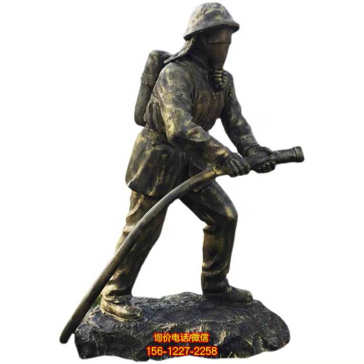 玻璃鋼消防人物雕塑，為園林景區裝點精彩