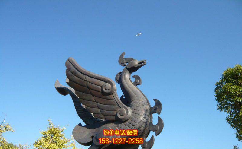 鳳凰雕塑-公園創(chuàng)意不銹鋼仿銅鳳凰雕塑 鳳凰雕塑-公園創(chuàng)意不銹鋼仿銅鳳凰雕塑