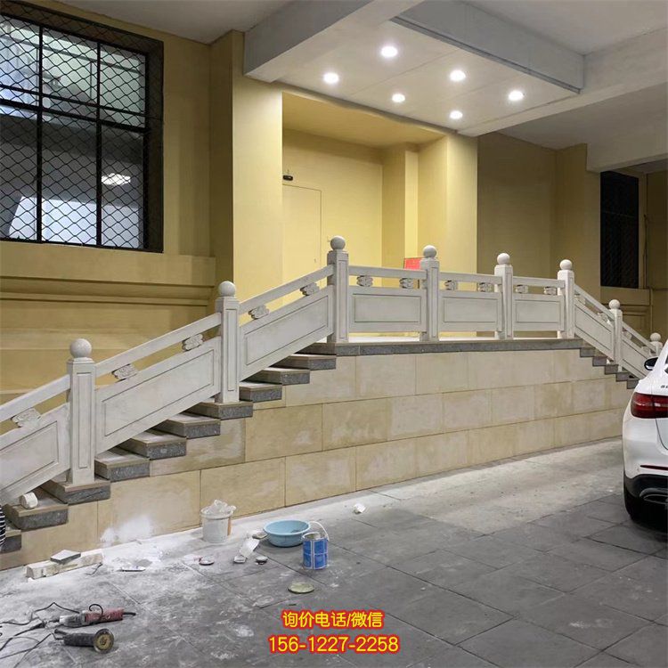 園林室內大理石石雕園林景觀扶手護欄雕塑