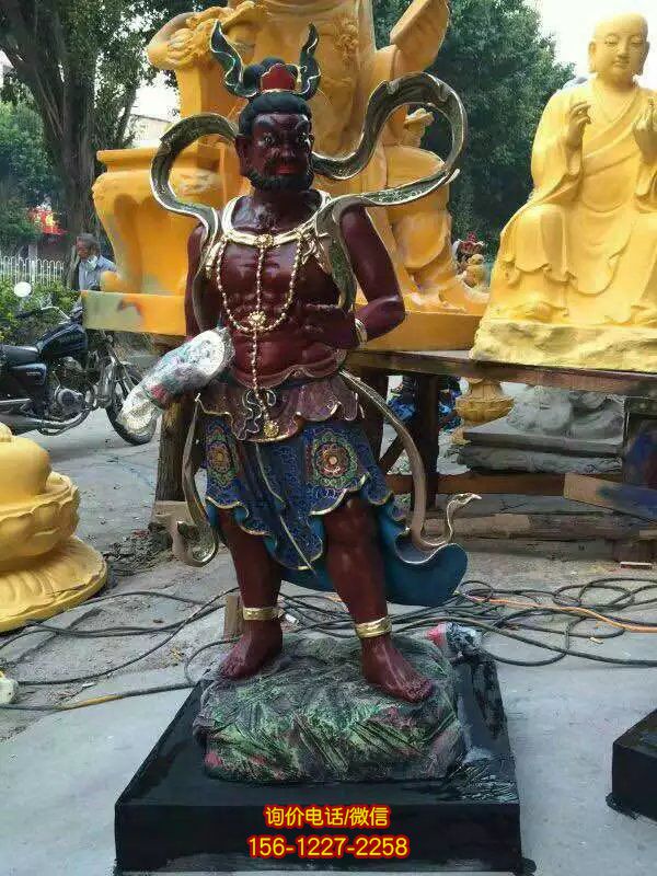 寺廟大型玻璃鋼護(hù)法玻璃鋼彩繪八大金剛雕塑 寺廟大型玻璃鋼護(hù)法玻璃鋼彩繪八大金剛雕塑