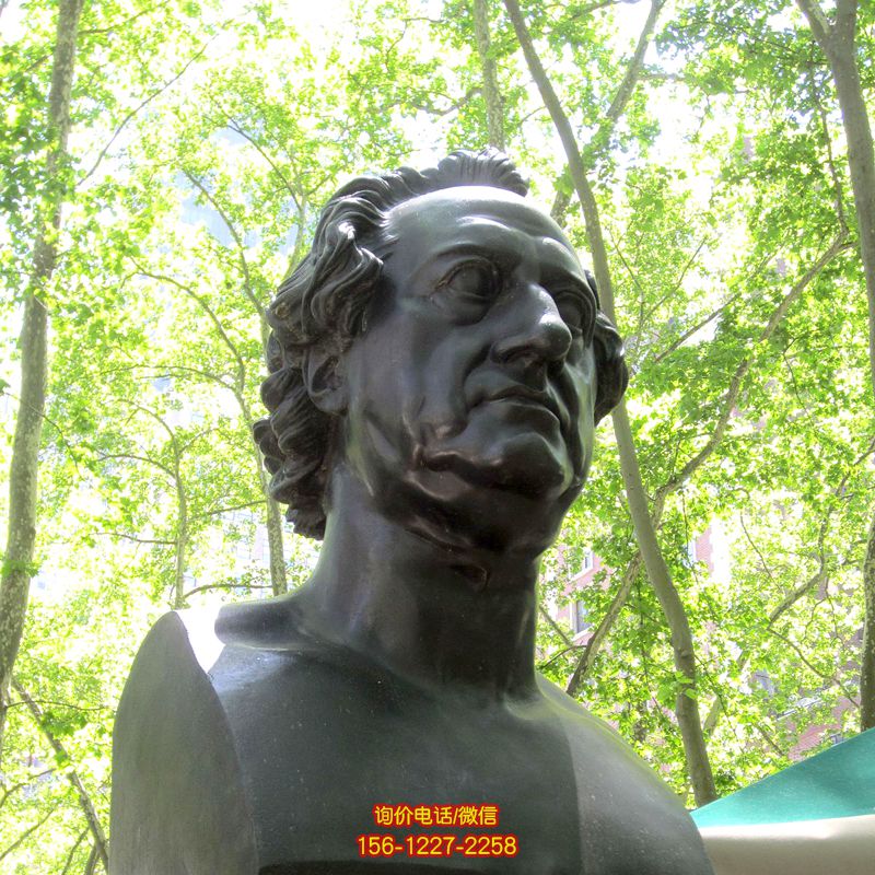 半身胸像玻璃鋼仿銅世界名人歌德雕塑 半身胸像玻璃鋼仿銅世界名人歌德雕塑