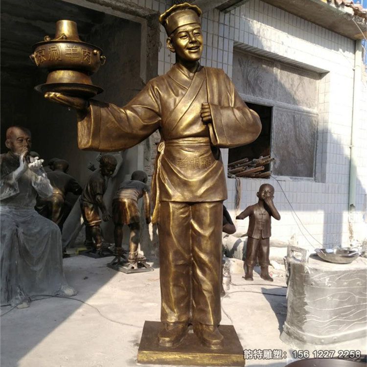 店小二雕塑01 店小二雕塑01