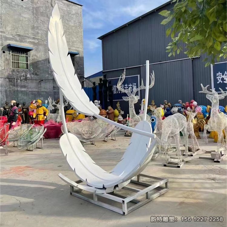 不銹鋼羽毛雕塑61 不銹鋼羽毛雕塑61
